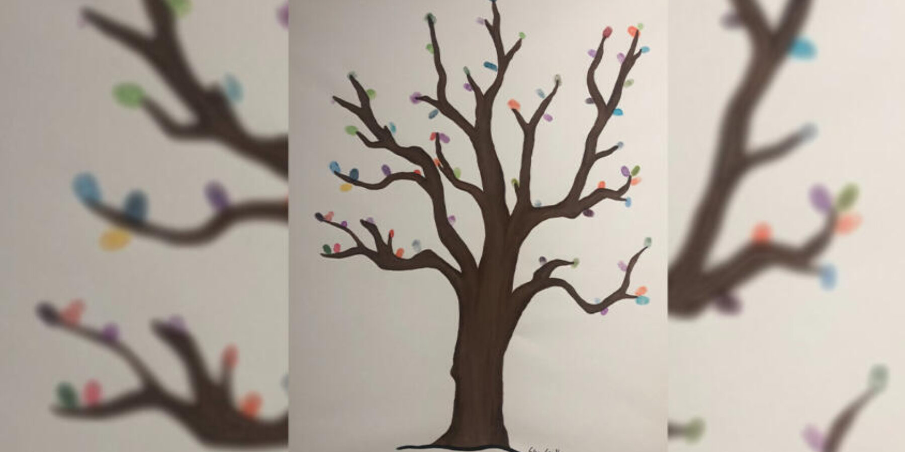 Schwarz Cancer Center Thumb Print Mural